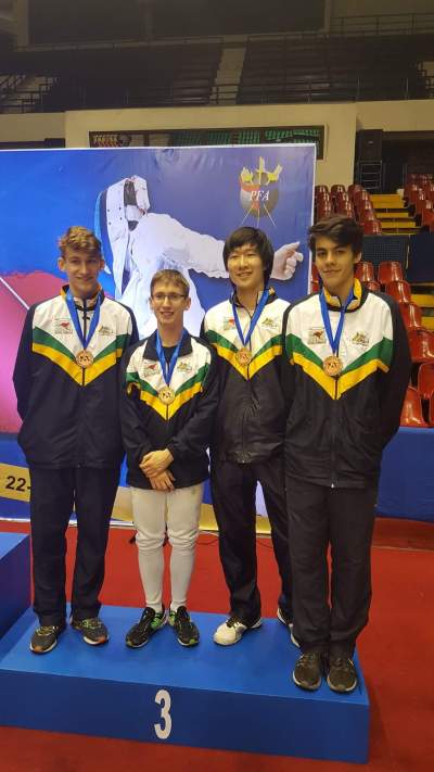 SEA Pacific Championships 2016_John Tian Bronze in Cadet Mens Team Epee